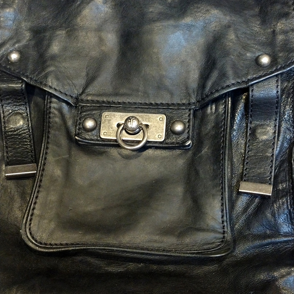 🔥Frye Black Leather Cross Body Bag Purse 💥 - Picture 5 of 16